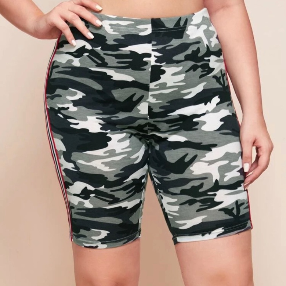 Camo Biker Shorts